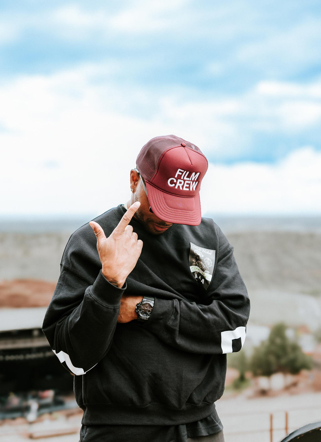 Film Crew Hat: Bordeaux