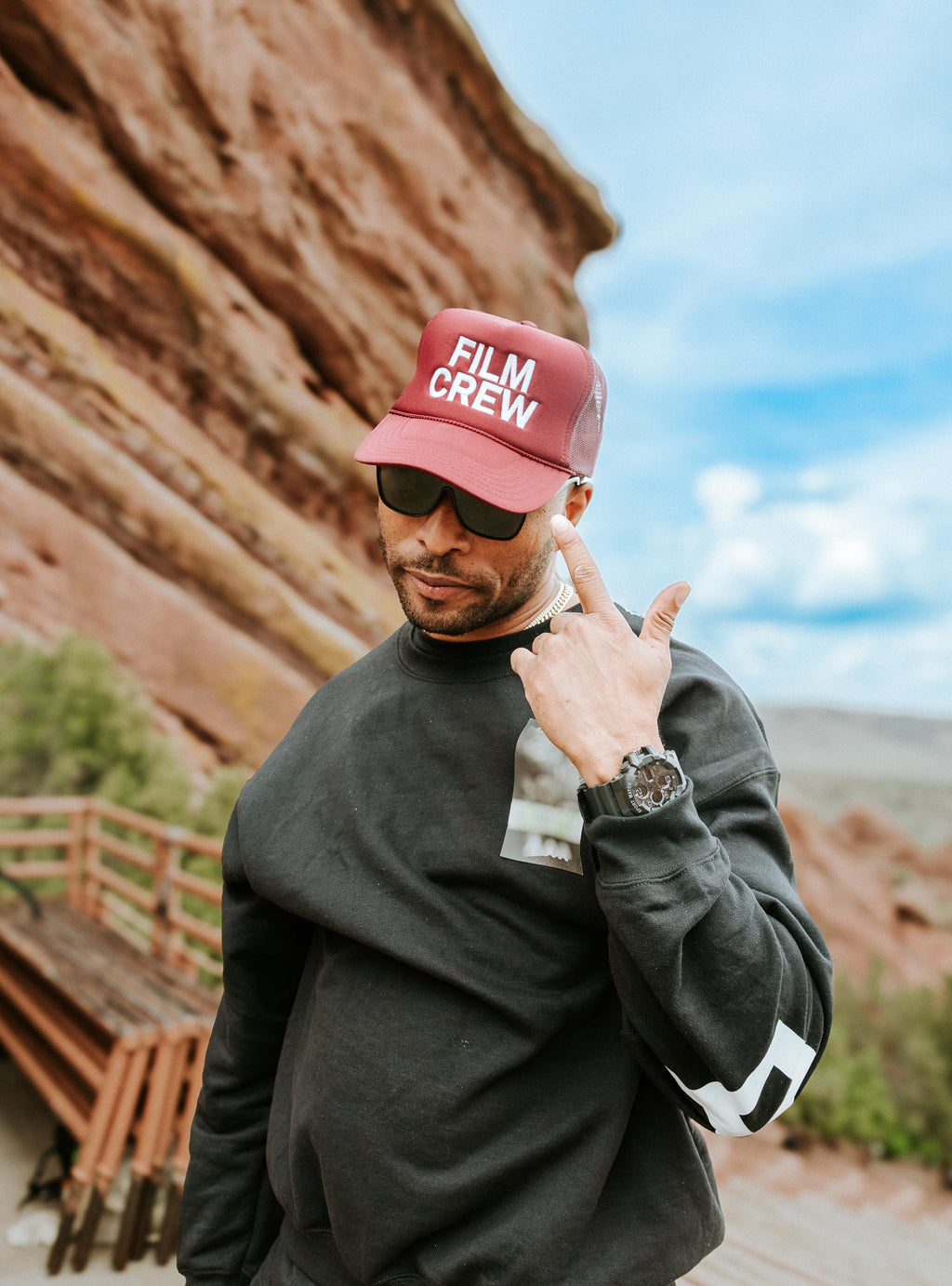 Film Crew Hat: Bordeaux